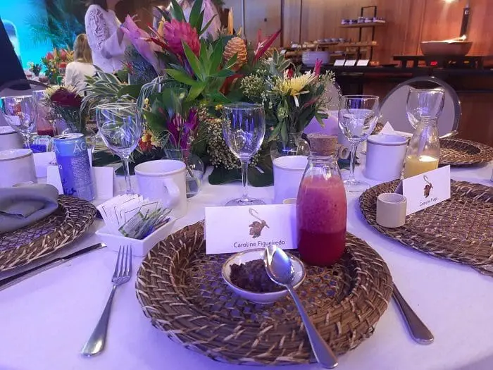 Brunch especial Disney Destinations, com doce típico da Polinésia