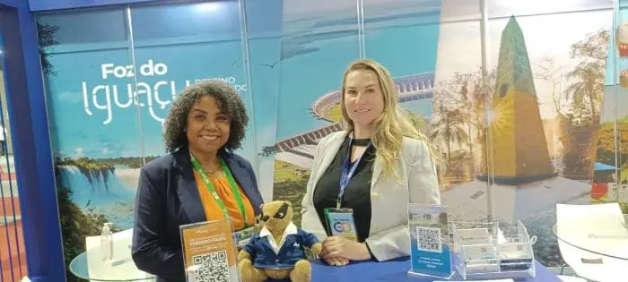 Estande de Foz do Iguaçu também marcou presença na Expo Turismo Goiás 2023