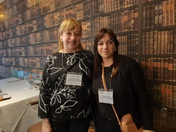 Mariella Vollpe, chefe de difusão do Ministério do Turismo do Uruguai; e Monica Lozano, diretora de Gestão Territorial