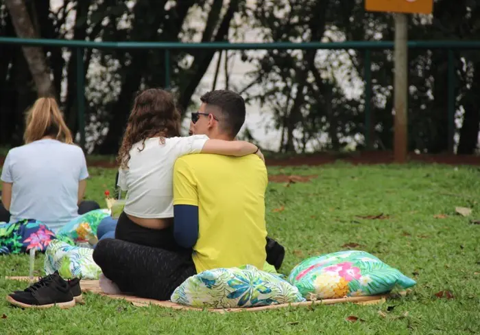 Vários pessoas aproveitaram o feriado para conhecer o parque