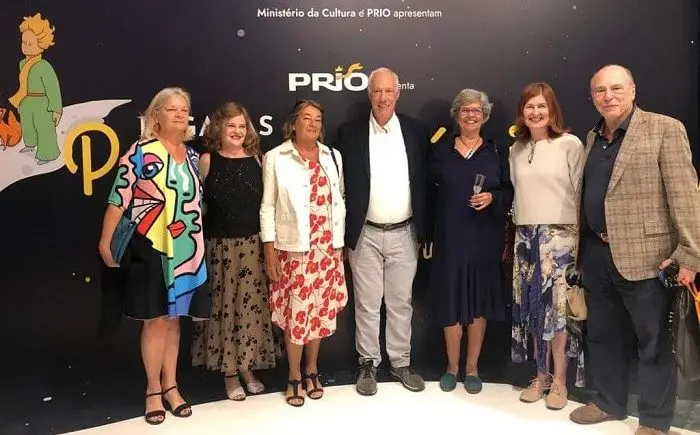 Autoridades presentes na abertura da exposição