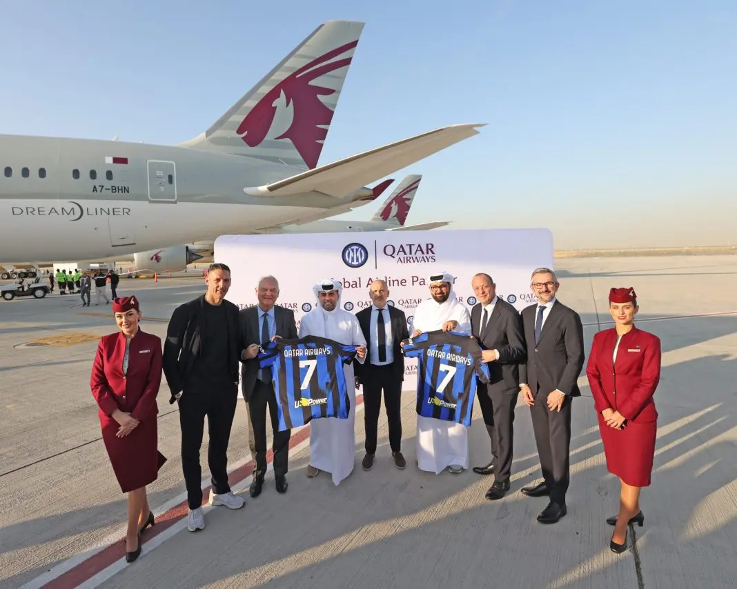Qatar Airways é a nova patrocinadora do Inter de Milão