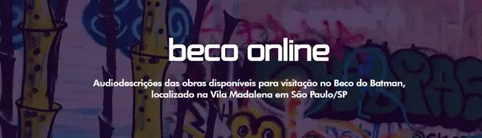 Beco do Batman: Logo do Beco Online, que já está disponível na internet, no site da SOMOS