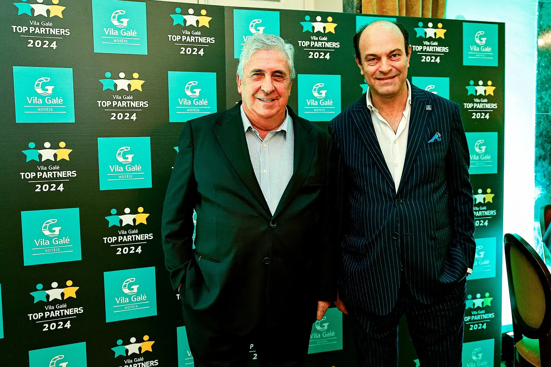 Jorge Rebelo de Almeida, fundador e presidente da Vila Galé (à esq), e Pedro Ribeiro, Diretor de Marketing e Vendas (Foto: Divulgação)