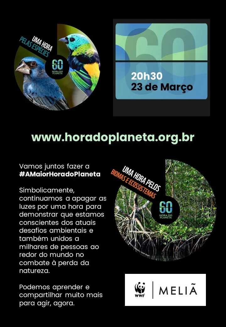 Hora do Planeta 2024: Meliá Hotels participa de ação sustentável