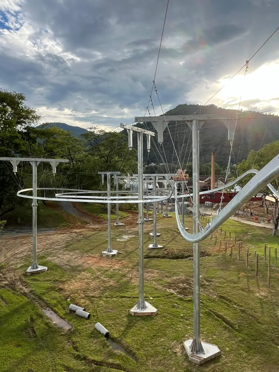 Divulgação Tirolesa de 168 metros de extensão será em Pomerode (SC)