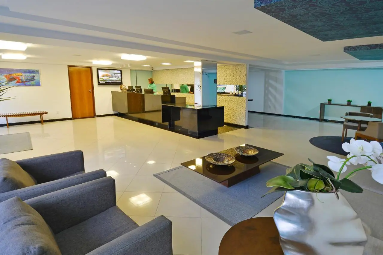 O Lobby do hotel Nobile Inn Cabo Branco (Crédito: Nobile )