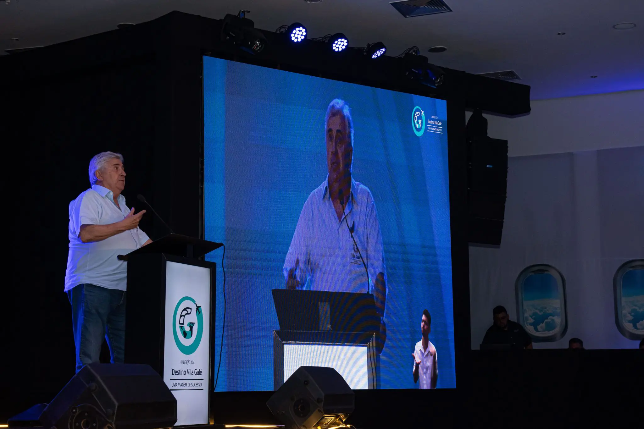 Fundador e presidente da Vila Galé, Jorge Rebelo de Almeida, na convenção da Vila Galé - Foto: Divulgação