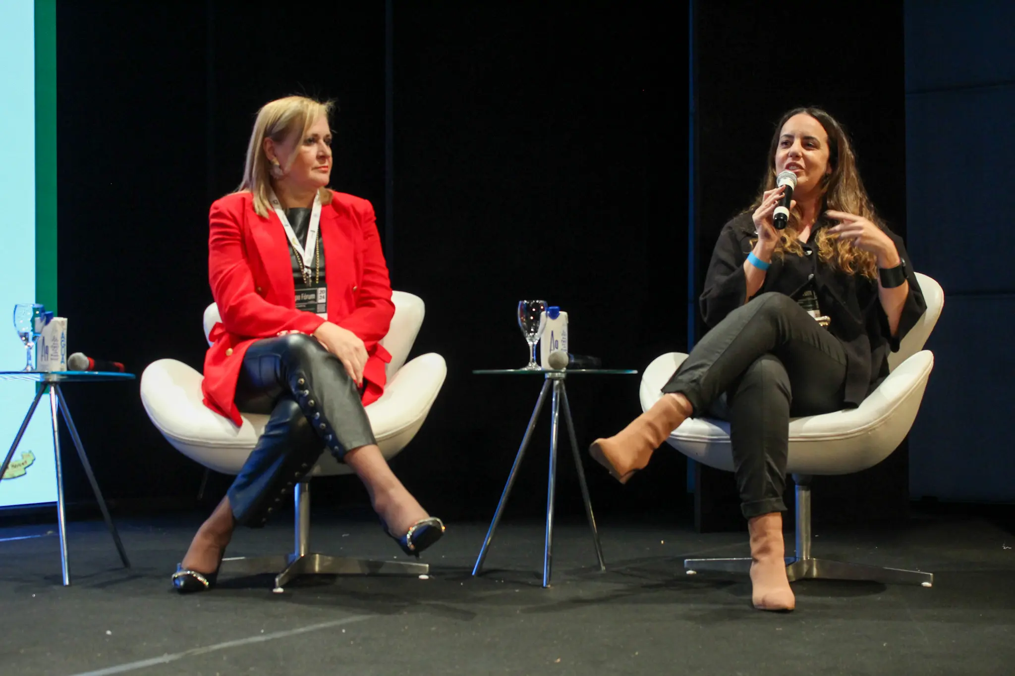 Ana Karin Andrade, presidente Mulheres Solidárias e Marina Figueiredo, presidente executiva Braztoa (Foto: Felipe Maresca / DT)