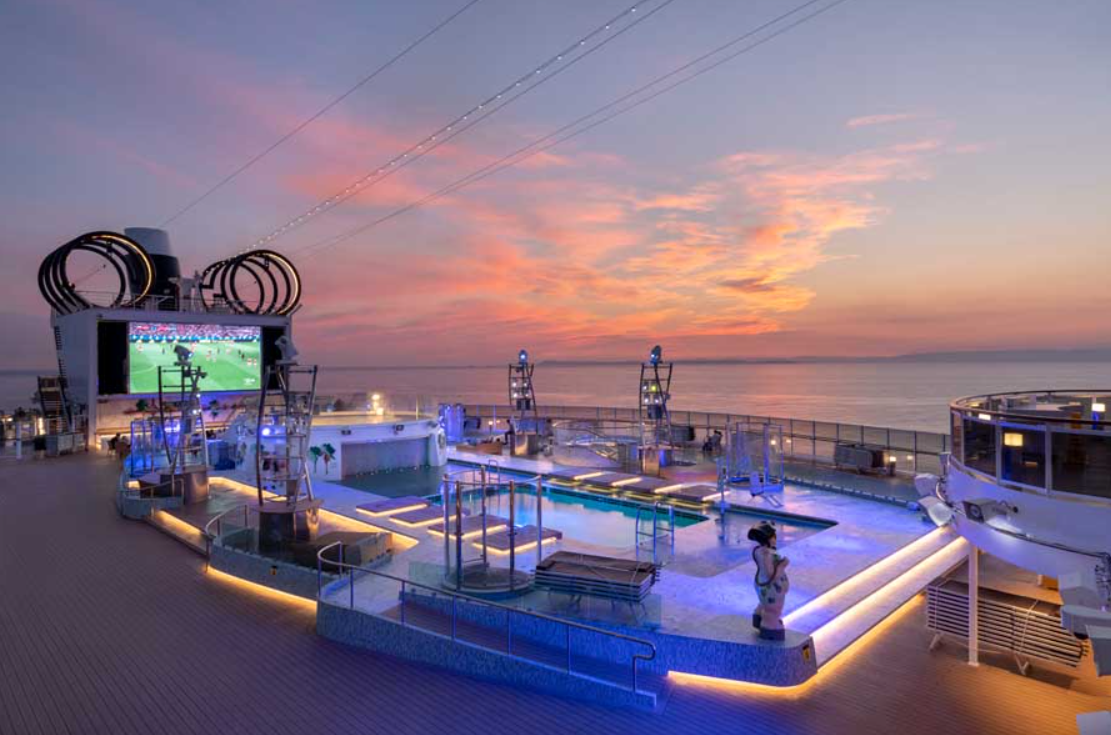 Área externa do MSC Seaview (Foto: Divulgação)