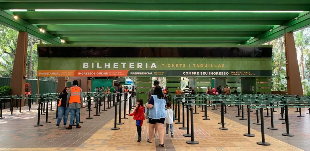 Bilheteria do Zoo de SP (Foto: DIvulgação)