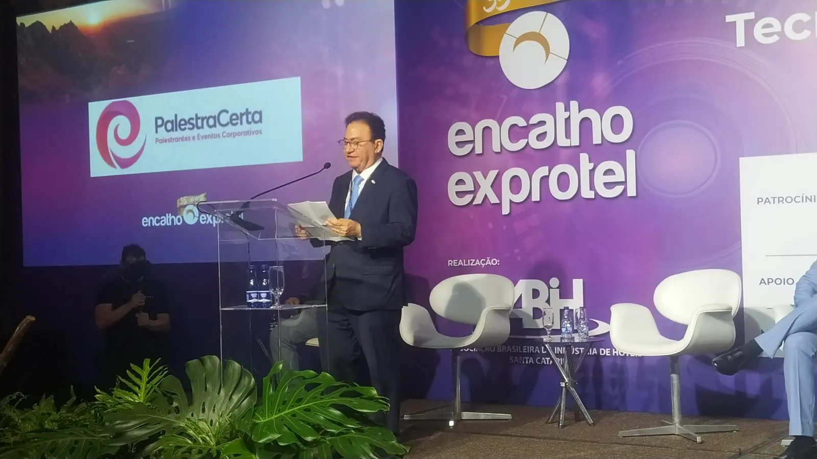 Presidente da ABIH Nacional, Manoel Cardoso Linhares falou da importância no setor de turismo em todo Brasil - Foto: Bruno Almeida - DT