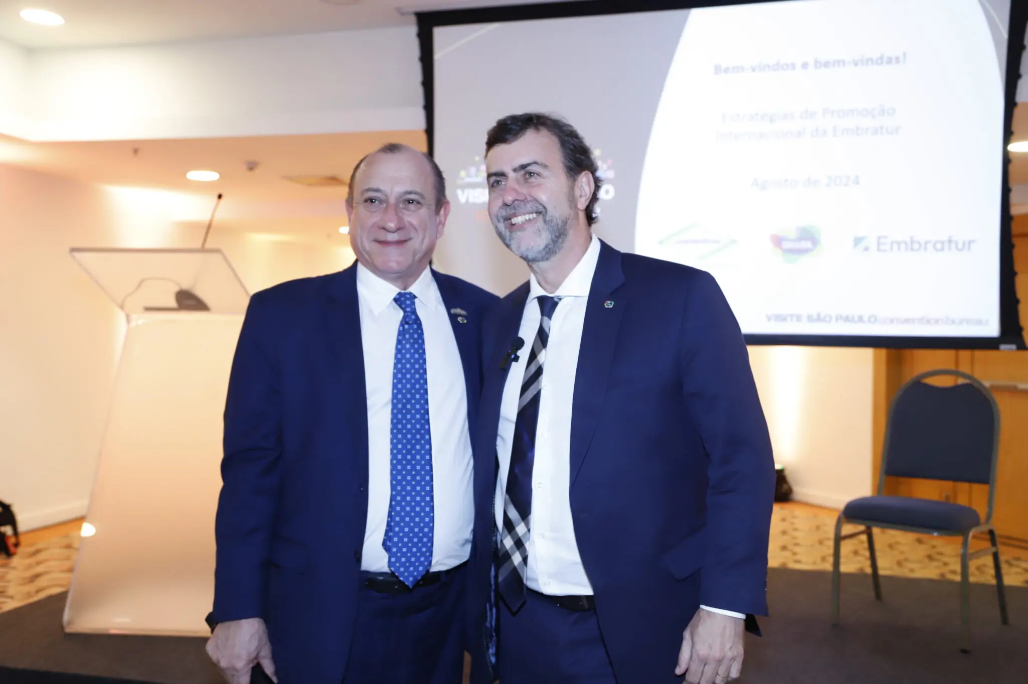 Toni Sando e Marcelo Freixo - Foto: Greg Gregoragi