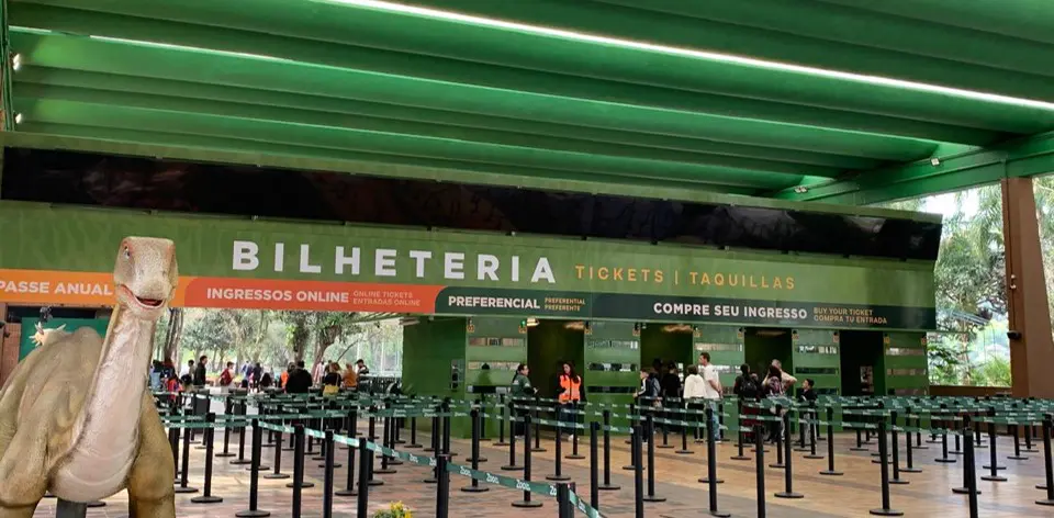 Bilheteria do Zoológico de São Paulo (Foto: Divulgação)