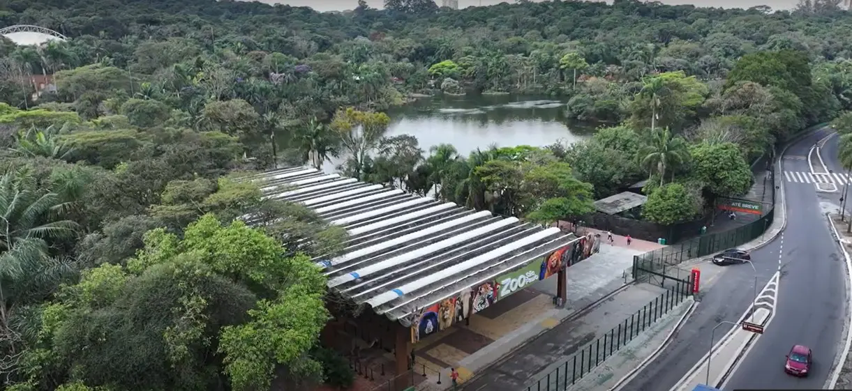 Zoo de SP visto do alto (Foto: Divulgação)