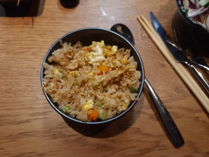Arroz Filho com alho do Restaurante Kaito Teppanyaki