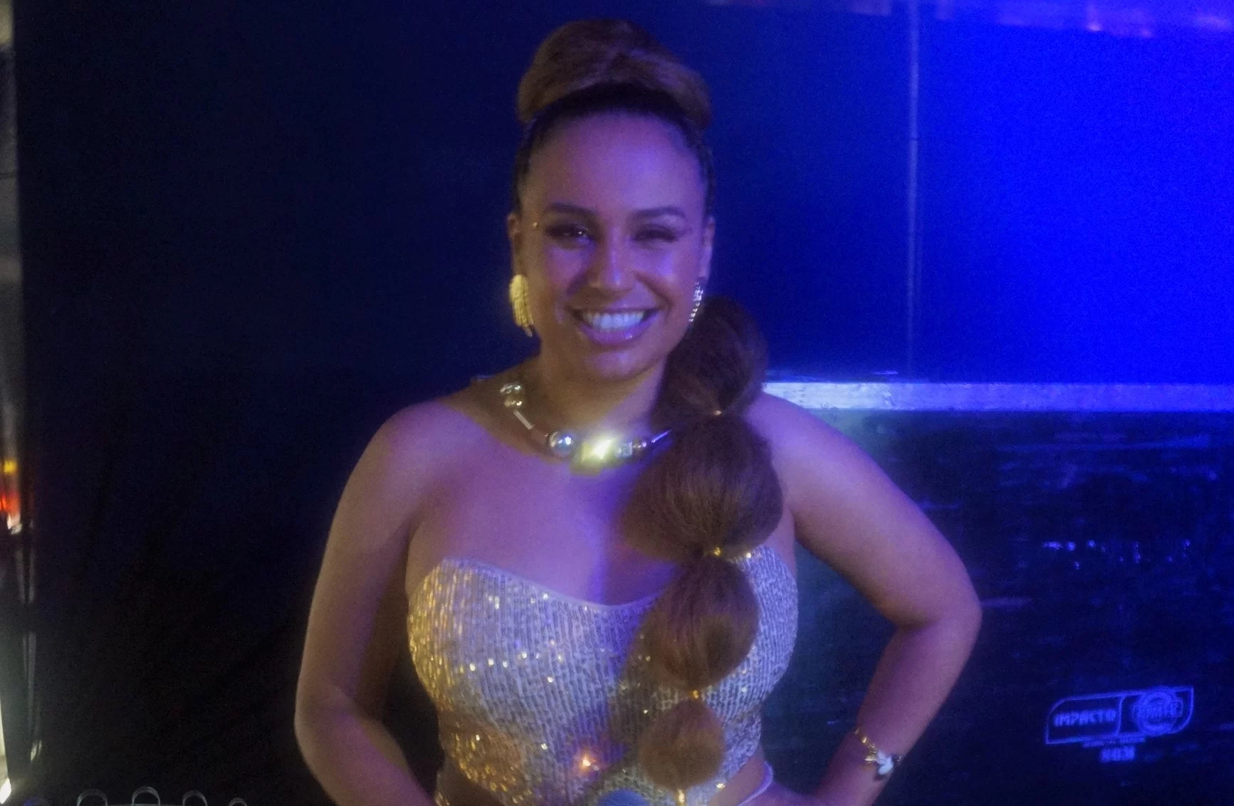 Karine Alves, apresentadora e repórter da TV Globo e mestre de cerimônias do Réveillon da Paulista. (Foto MEA)