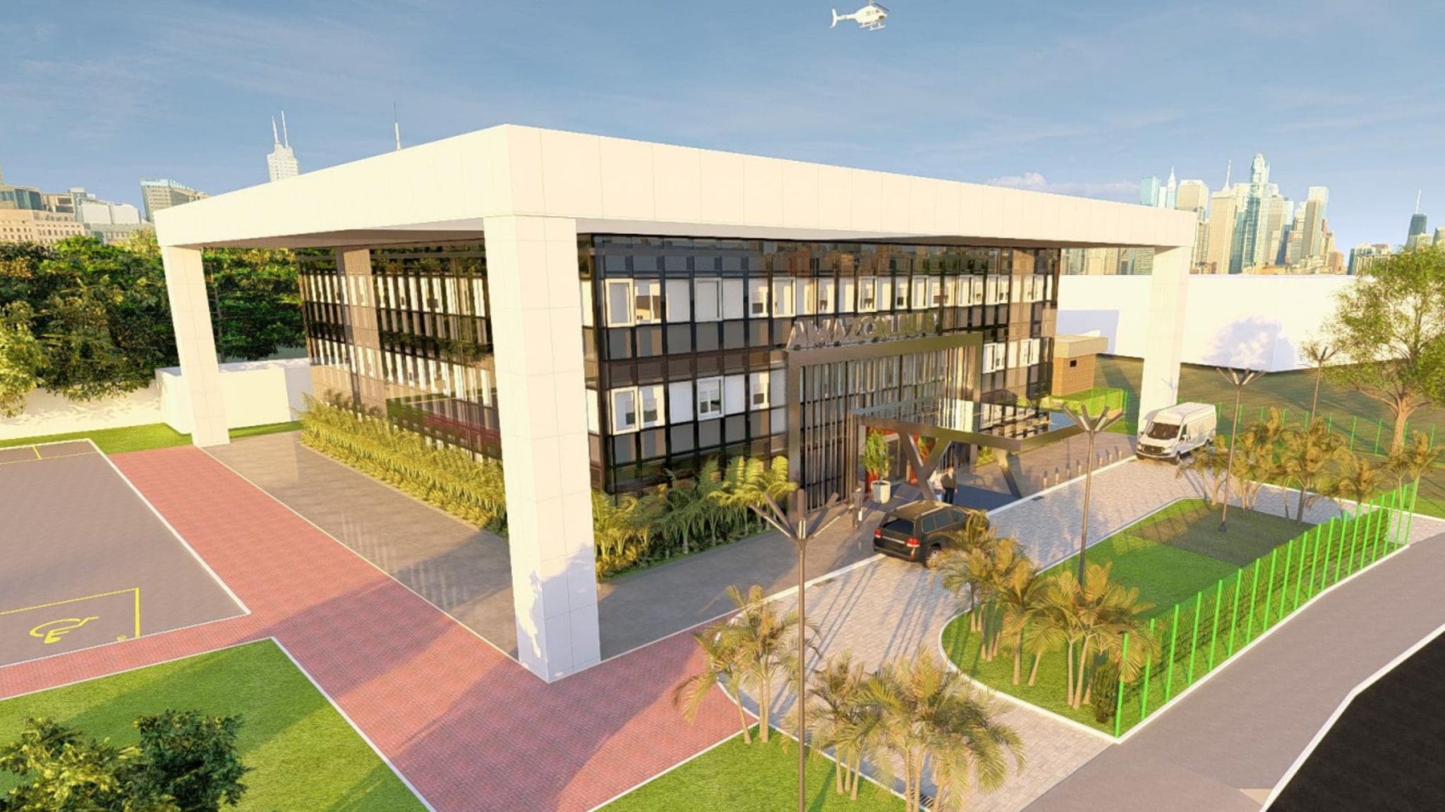 Imagem do projeto do hotel. Divulgação: Norte da Amazônia Airports - aeroporto