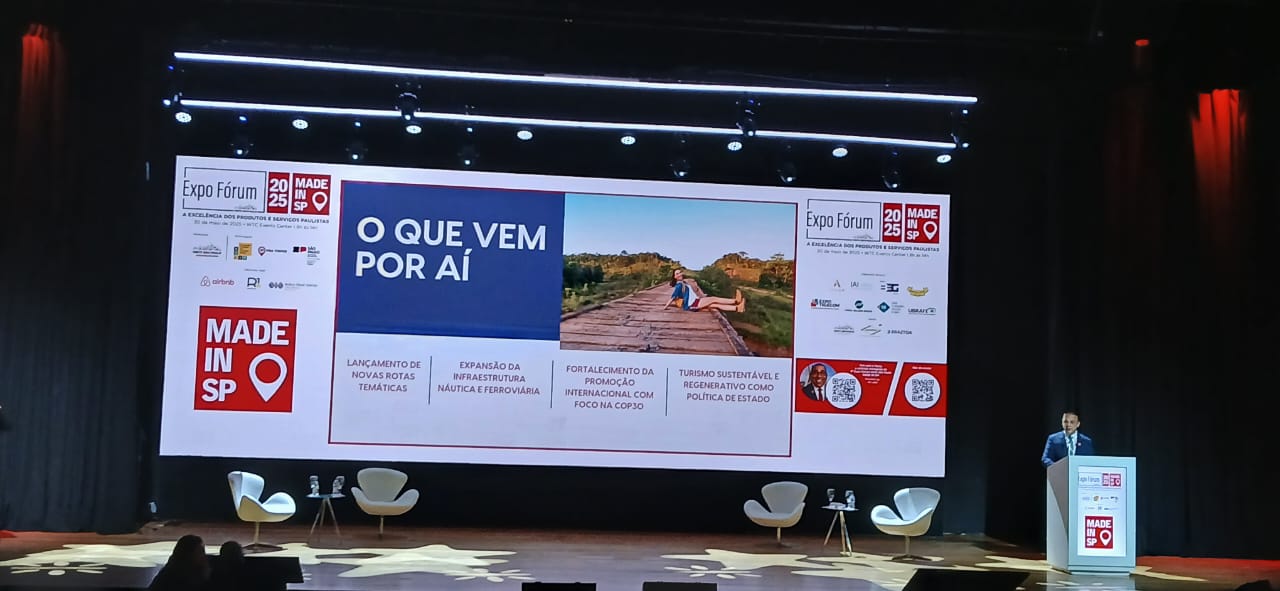 Números apresentados no Expo Fórum Visite SP - Foto: DT