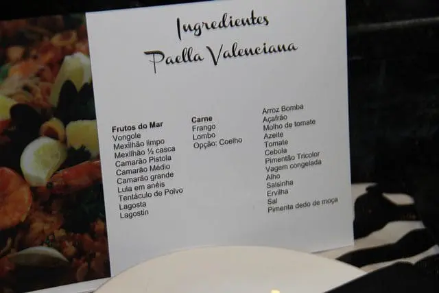 Segredo do chef: 26 ingredientes para a confecção da paella