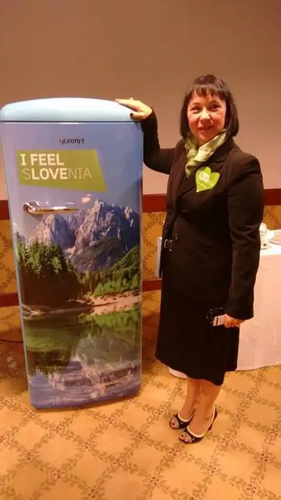 Kristina Radej - chefe do Departamento Comercial da Eslovênia em SP