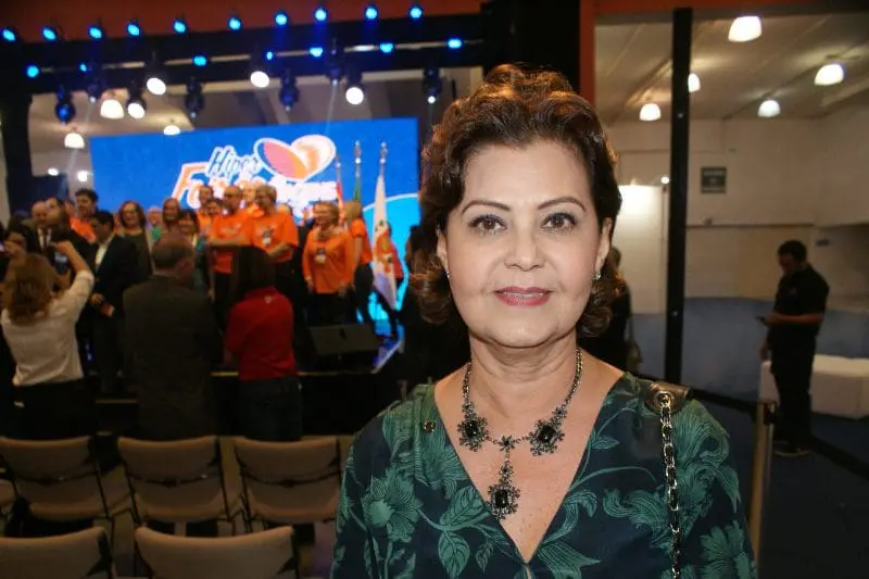 Tete Bezerra, secretária de políticas do Ministério do Turismo após abertura do evento, na manhã desta sexta-feira (7)