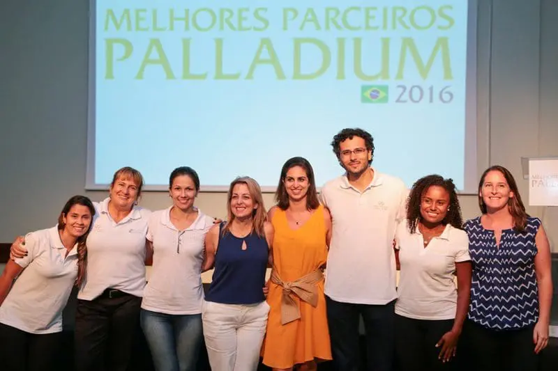 Equipe dp Palladium Hotel Group durante o evento. (Foto: divulgação)