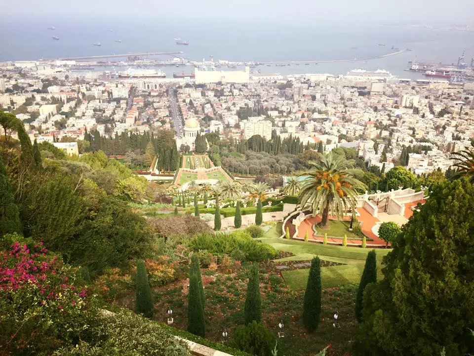 Bahai Garden e o porto de Haifa - Agê Ramos