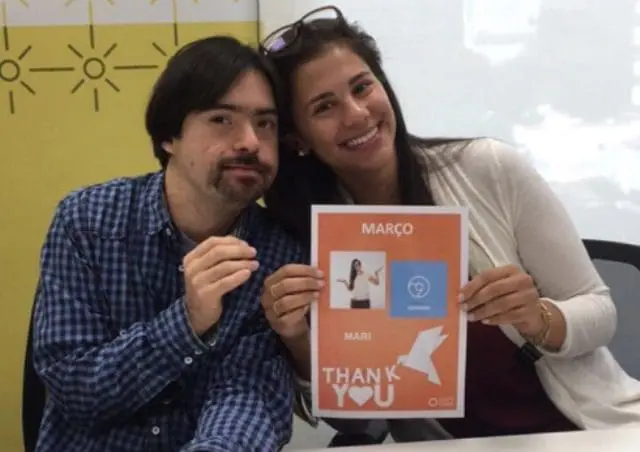 Luis Octávio, colaborador do Grupo Gaia, e Mariana Scofano, gestora do projeto (Foto: Divulgação)