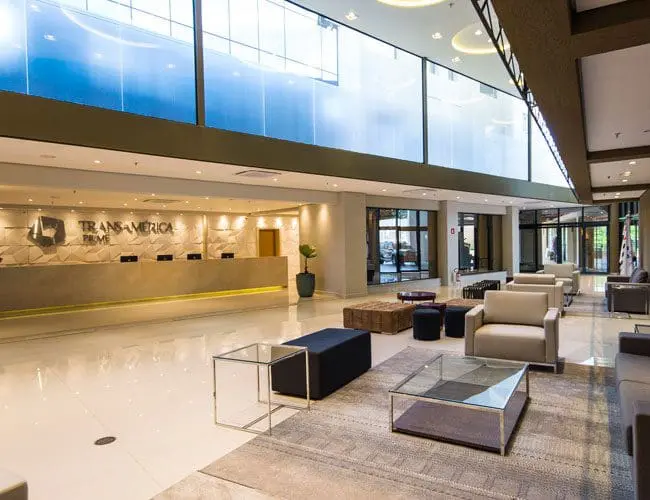 Lobby do Transamerica Prime Ribeirão Preto (Foto: divulgação)