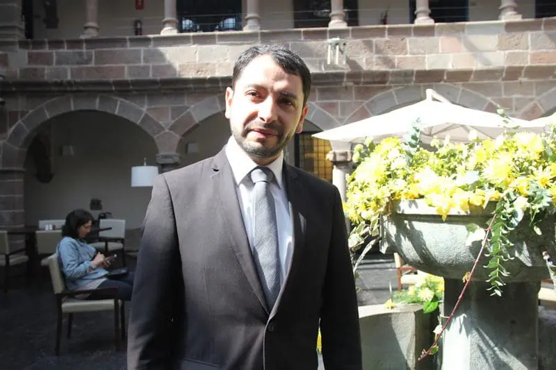 Victor Astete, gerente geral do Novotel Cusco: "Momento de agradecimento à mãe-terra, mesmo sendo nós uma empresa corporativa"