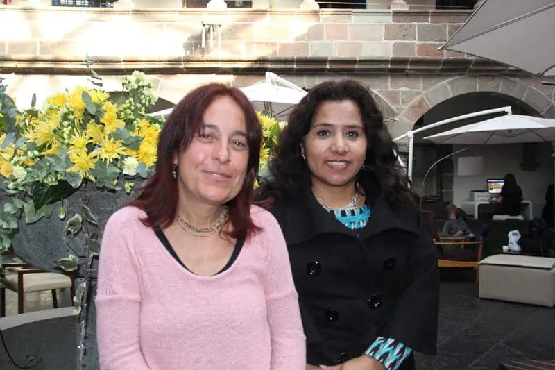 Coordenadoras da Kallpa Associación: Maria Belén Arroniz Salinas e Shirley Palomino Oliveira (Foto: DT)