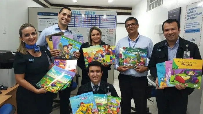 Representantes do Programa de Voluntariado Azul também participam de atividades de formação (Crédito: divulgação)