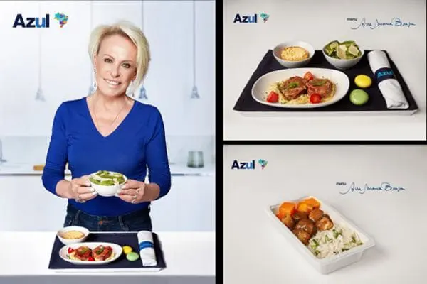 Ana Maria Braga assina os pratos do menu de bordo da companhia em maio (foto: divulgação)