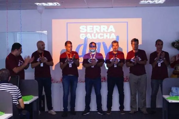 Os colaboradores da Flytour MMT Viagens durante o Serras Gaúchas Day