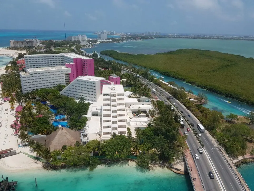 Vista de Cancun, no Mexico. Crédito da foto Osmar Madu
