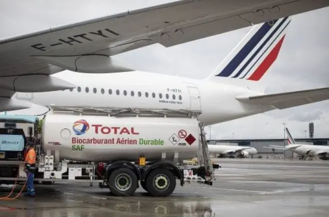Total biocombustível airfrance
