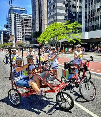 Bike Tour SP oferece opções com acessibilidade para pessoas com deficiência (física ou auditiva) e também mobilidade reduzida.