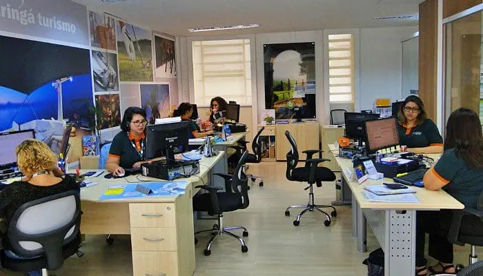 Escritório da agência de turismo corporativo Maringá Turismo (foto: divulgação)