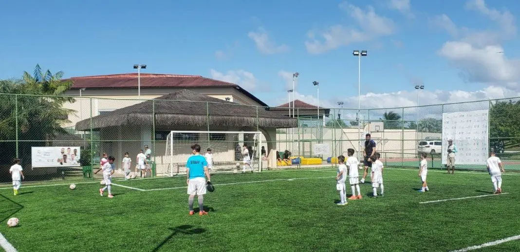 Treino na clínica com os jovens