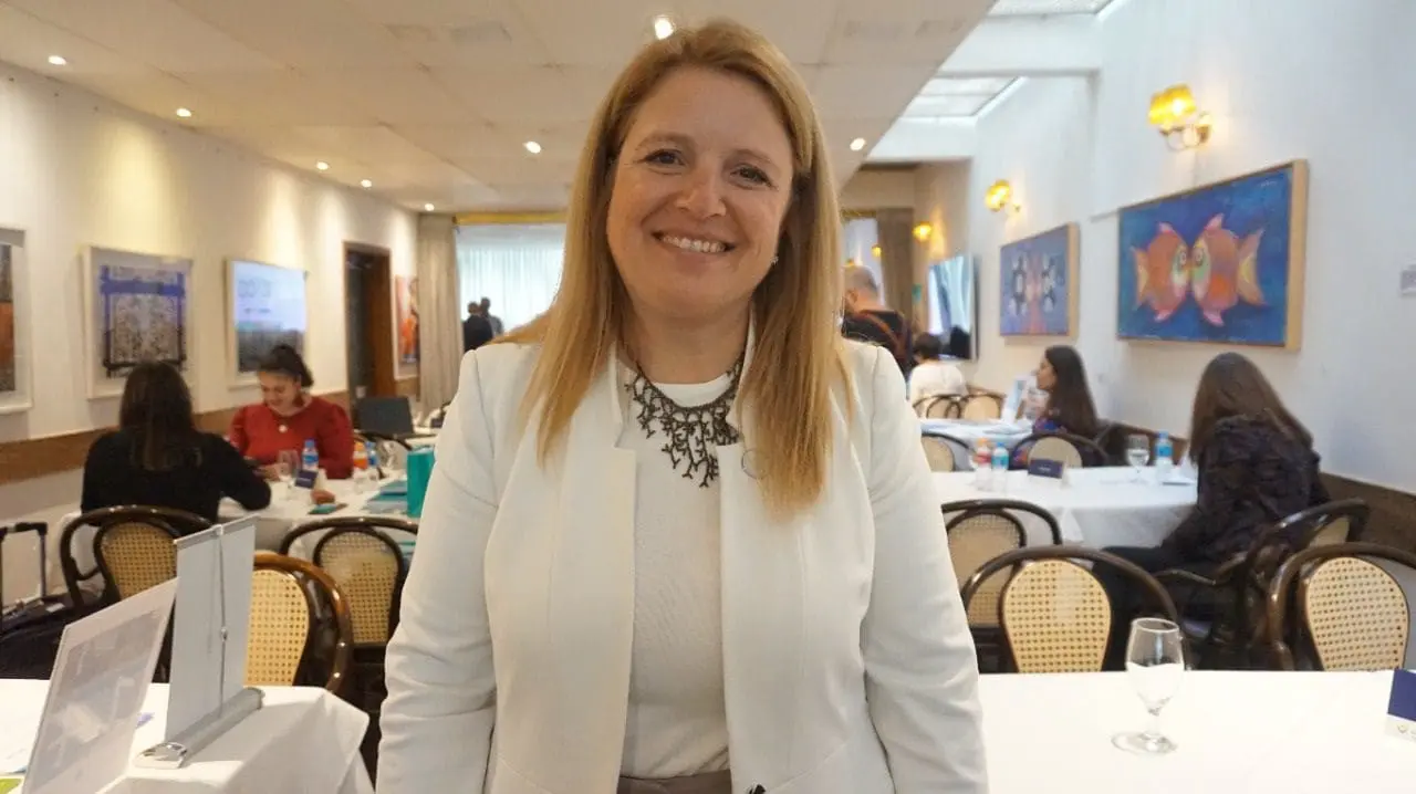 Foto de Marina Cantera, Presidente da Câmara de Turismo do Uruguai.