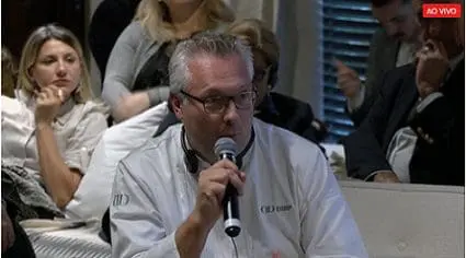 Chef Jérôme Lacressonnière no France Excellence também falou sobre eternizar o gosto da criação francesa.