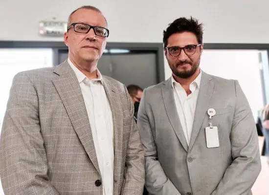 Cláudio Della Nina - Diretor da RX Brasil e Daniel Pereira - Gerente da equipotel 2022 equipotel 2022