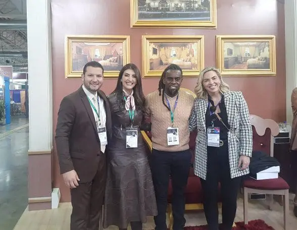 O estande da Chocoland Hotel Gramado na Festuris 2022