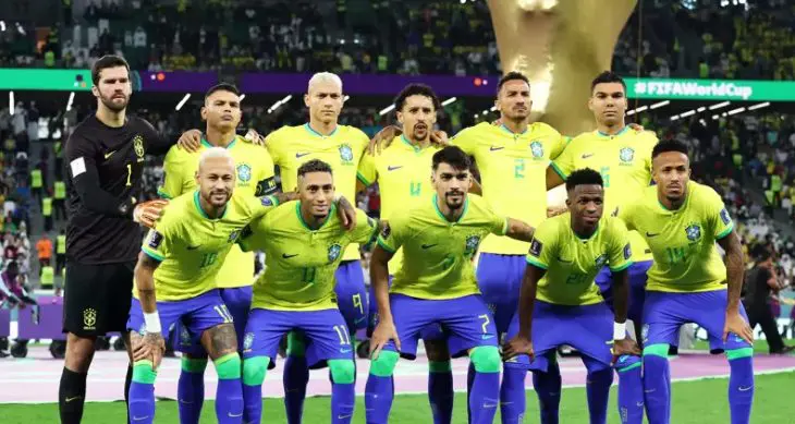 A Seleção Brasileira reunida na Copa do Mundo do Qatar