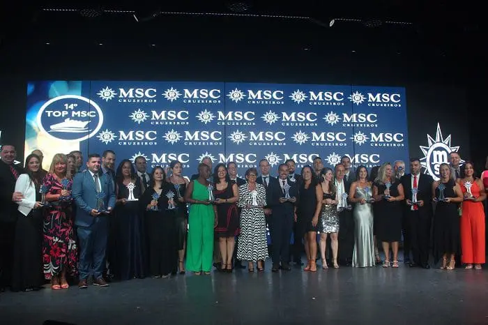 14º TOP MSC reuniu 500 agentes de viagem no MSC Seashore, e premiou, em diversas categorias, os que mais venderam
