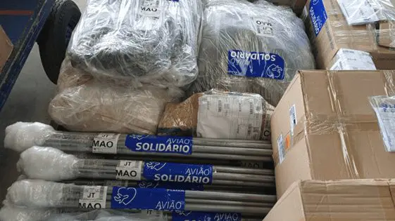 Donativos destinados ao povo Yanomami (Foto: Divulgação)