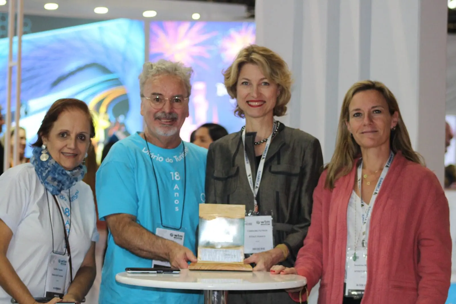 Paulo Atzingen, Caroline Putnoki, Diretora da Atout France para a América do Sul, (Foto: Geovana Fraga / DT)