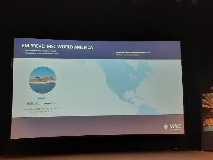 Roteiro do MSC World America