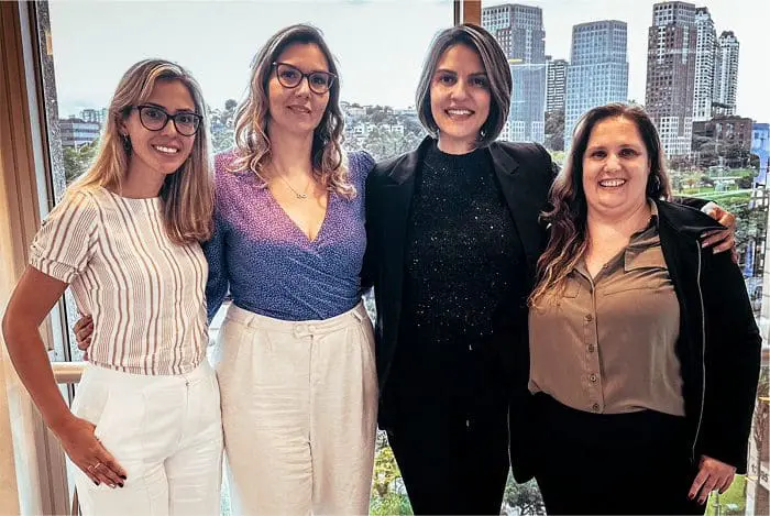 Travel Next Minas: coordenadoras da Integração Trade com com Aline Glaeser, diretora do evento